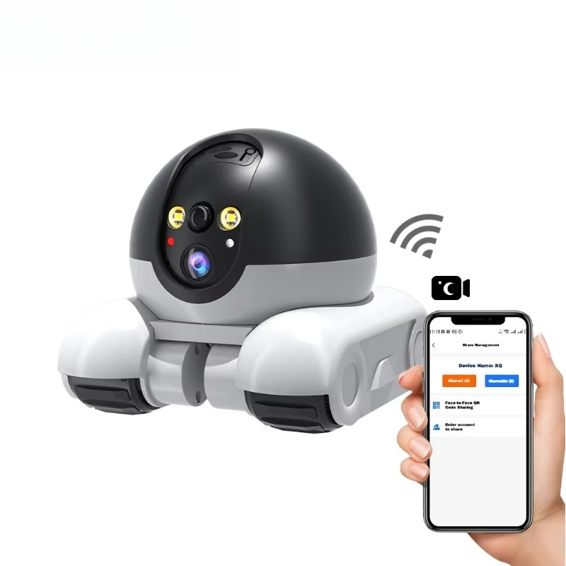 Home Security Robot - Nieuwe slimme huisdierrobot WiFi-beveiligingscamera met bewegingsdetectie,
