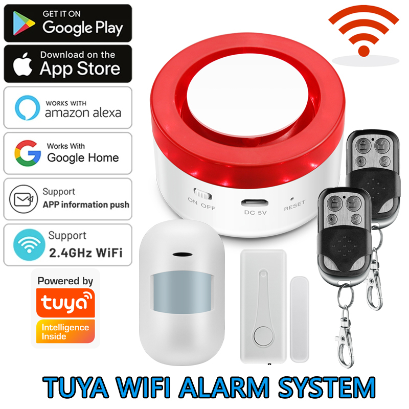 WiFi Tuya Alarmsysteem 120DB D - Sim Gsm Alarm recensie en prijs