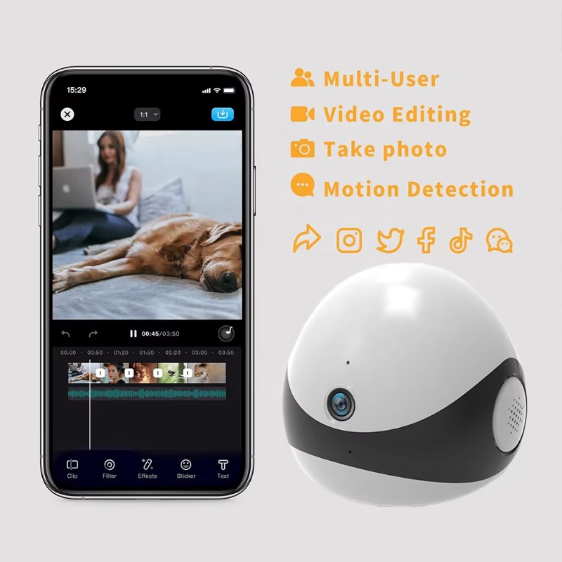 Draadloze 2K HD mobiele huisdi - Home Security Robot recensie en prijs